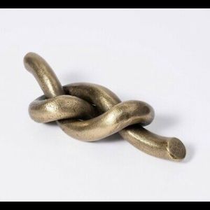 NEW Studio Mcgee Target Decor Knot Gold Metal Cast Threshold Spring 2021
